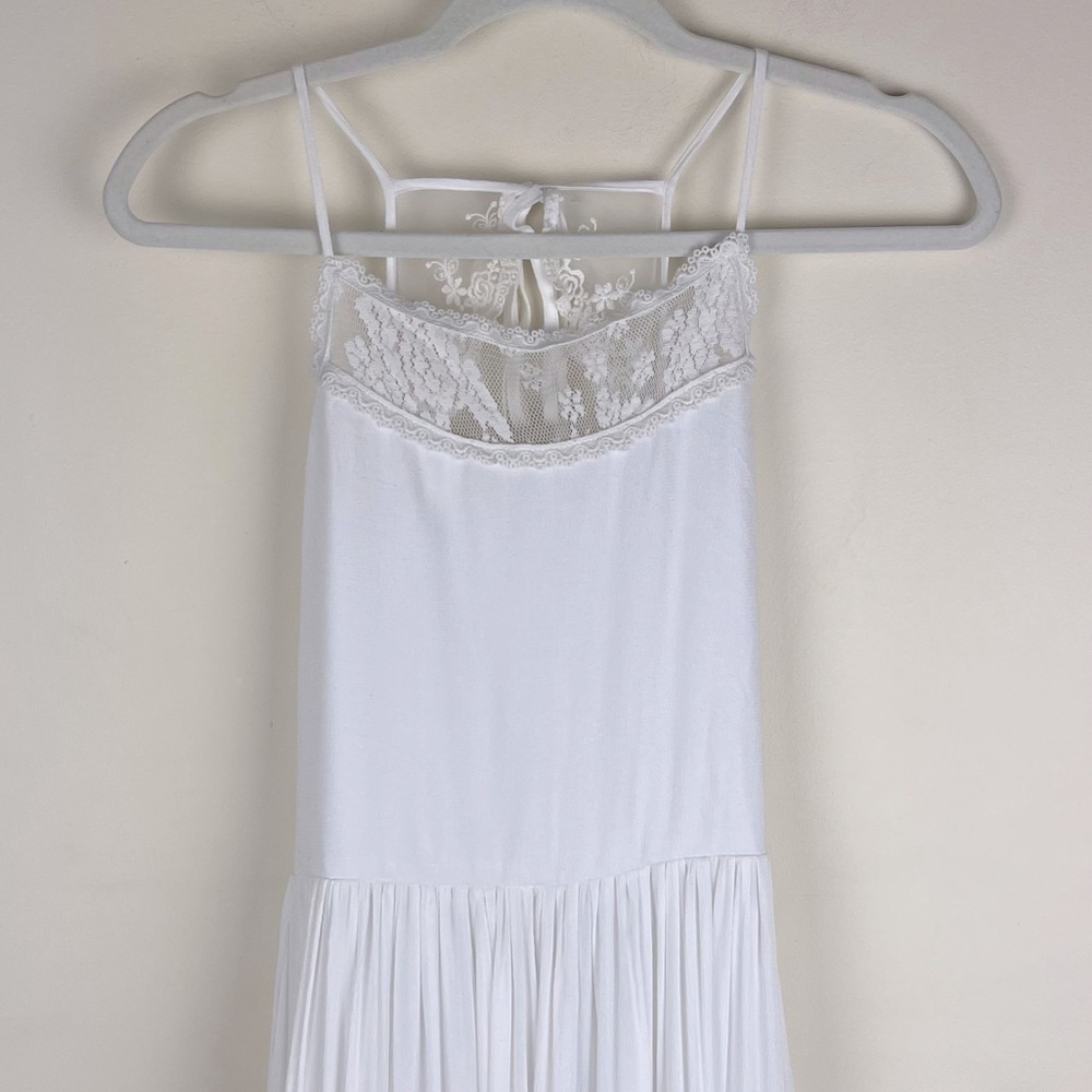 Joyfolie | Girl’s Boho Cottagecore Catrin Lace Ruffle Maxi Dress White | 14 - Picture 7 of 14